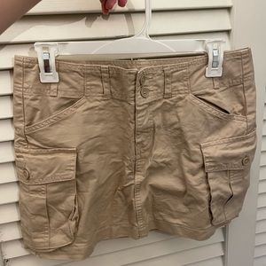 Brandy Melville cargo skirt in tan